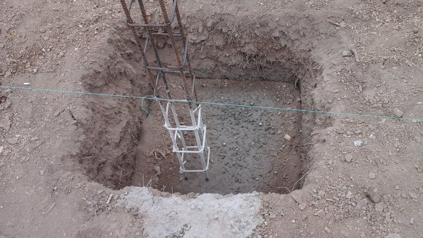 Holes/Rebar for columns